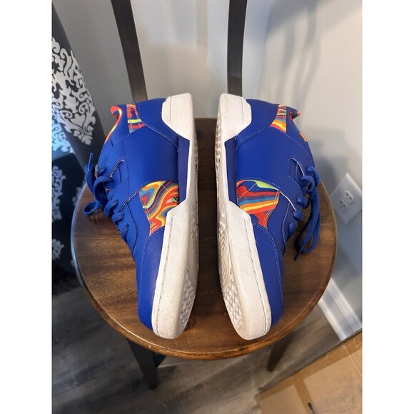 Reebok Workout Plus Mens Shoes Sz 12 Bright Blue Multi Color CN 7475 Retro Vibe - Picture 2 of 6